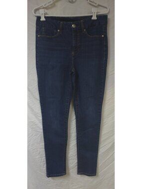 Seven 7 Jeans Womens 12 Tummy Less High Rise Skinny Dark Wash Denim Jeans 32x29